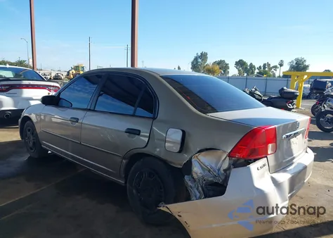 2001 Honda Civic Lx z USA, uszkodzony, nr VIN 1HGES16531L027378